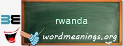 WordMeaning blackboard for rwanda